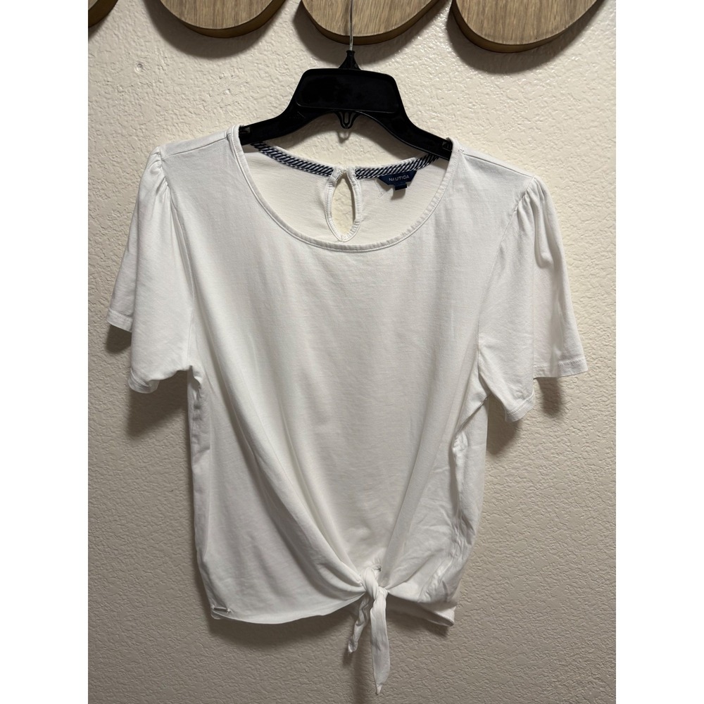 Nautica White blouse size L